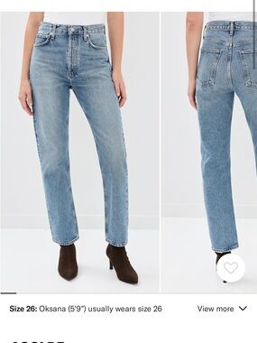 Agolde 90’s Pinch Waist Light Blue Women's Jeans